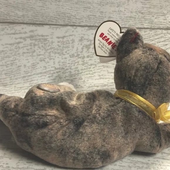 Cappuccino Cat BBOM 2002 Retired Ty Beanie Baby of the Month Collectible Mint - Picture 4 of 5